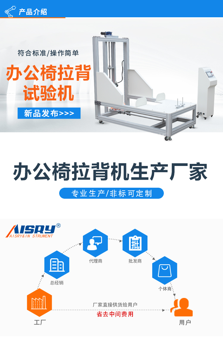 辦公座椅拉背試驗機